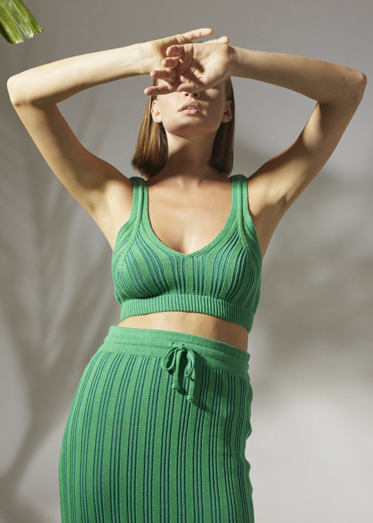 Mabel Bra Top, Pine Green Teal by Rue Stiic - Ethical