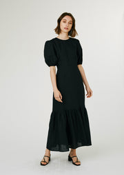 Flora Dress, Black by Jillian Boustred - Sustainable