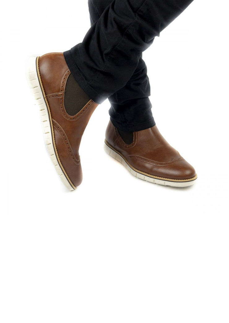 Owen Microfiber Boot, Brown by Nae Vegan Shoes - Eco Friendly