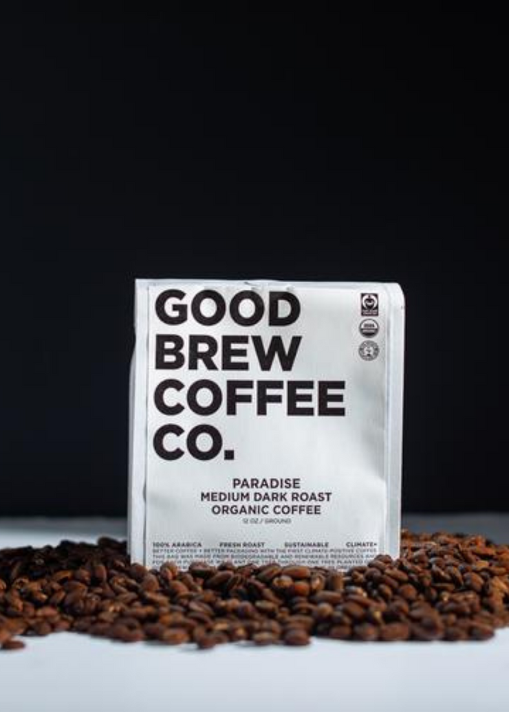 Fair-Trade Organic Climate Positive Coffee by Good Brew Coffee Co - Environmentally Friendly