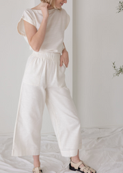 Everyday Cropped Pants, Ivory