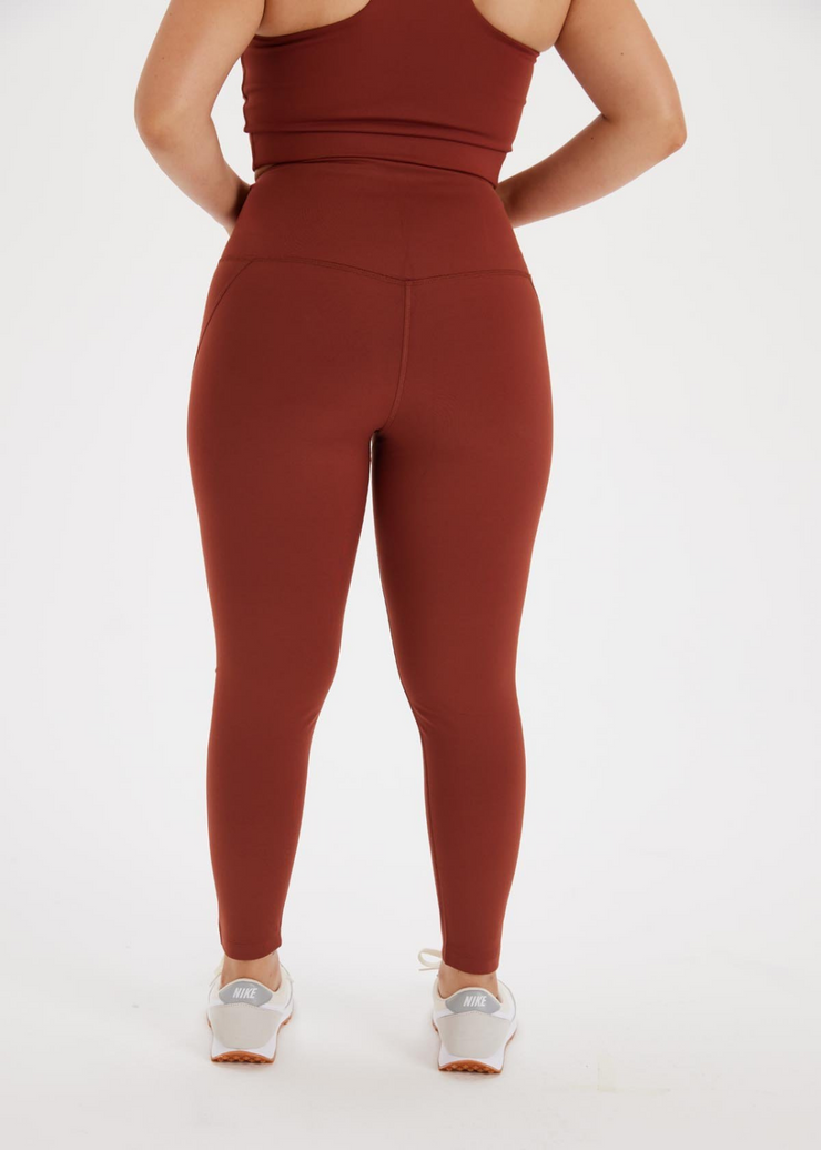 Girlfriend Collective High Rise Compressive Leggings - Earth on Garmentory