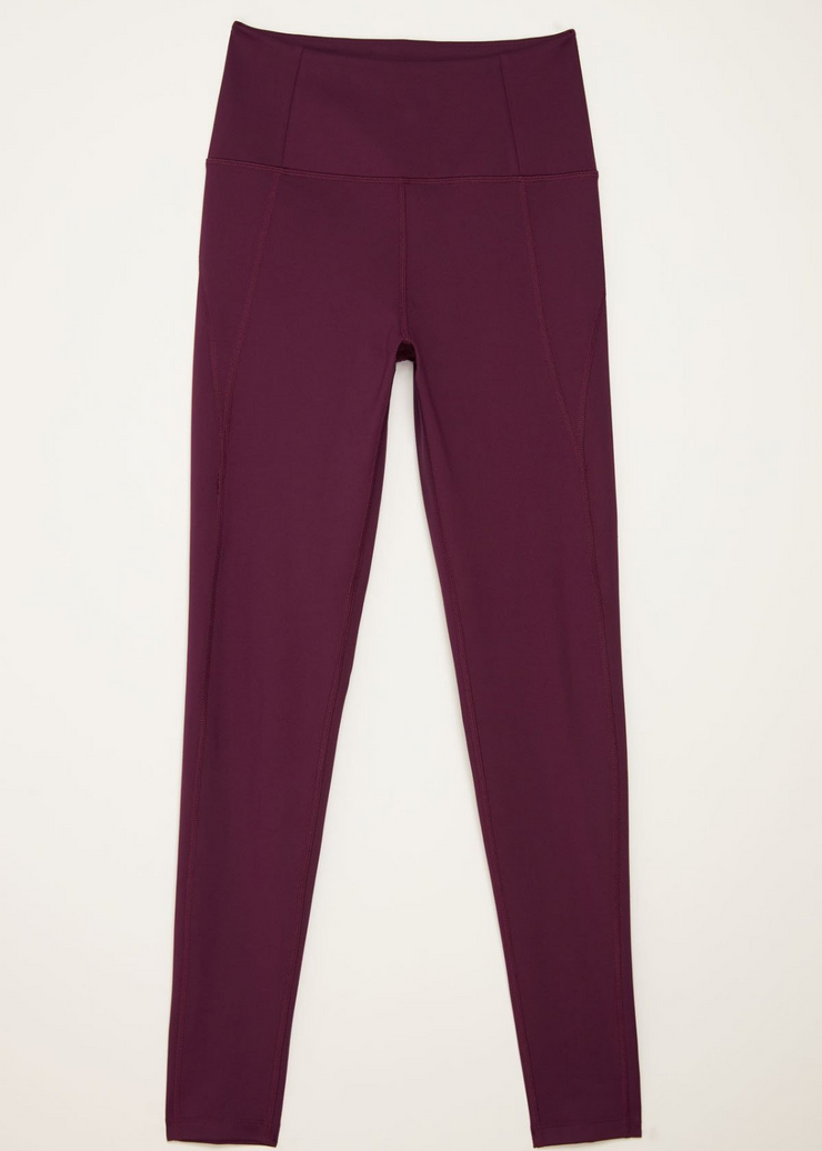 High-Rise Compressive Leggings, Plum by Girlfriend Collective - Environmentally Friendly
