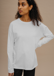 Organic Cotton Long Sleeve Shirt 14/07, Cream White by Nago - Ethical 