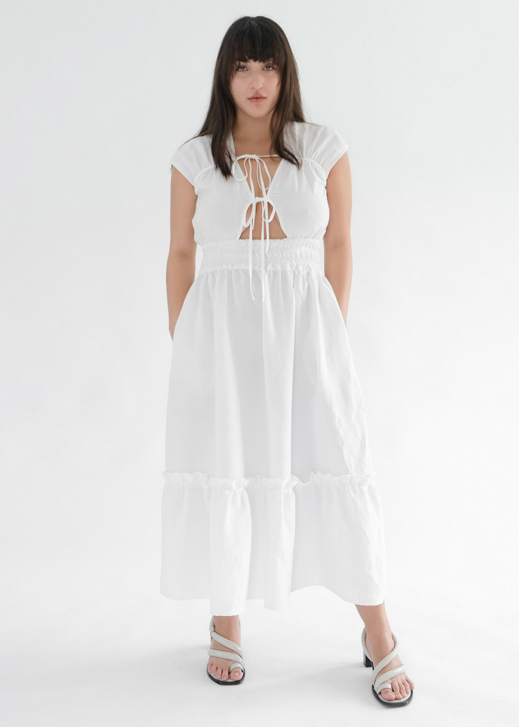 Winona Dress, White by Oh Seven Days - Social Impact