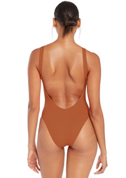 Leah Bodysuit, Chai EcoRib by Vitamin A - Vegan