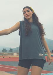 The Muscle Tank, Vintage Grey by People Of Leisure - Ethical