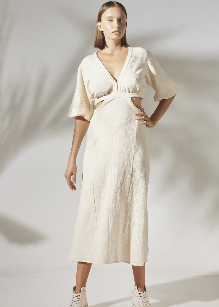 Gianna Dress, Pearl Rose by Rue Stiic - Sustainable