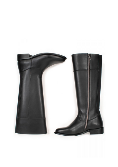 Knee High Boots, Black by Will's Vegan Shoes - Sustainable 