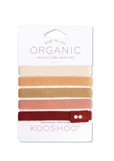 Organic Hair Ties, Ginger by Kooshoo - Sustainable