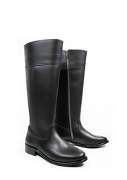 Knee High Boots, Black by Will's Vegan Shoes - Vegan