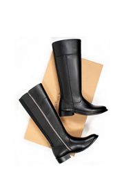 Knee High Boots, Black by Will's Vegan Shoes - Cruelty Free
