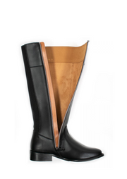 Knee High Boots, Black by Will's Vegan Shoes - Ethical