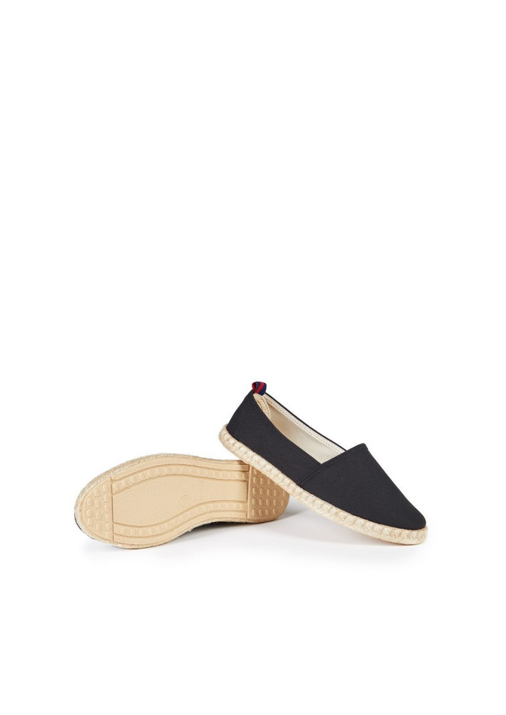 Recycled Espadrille Loafers, Black by Will&