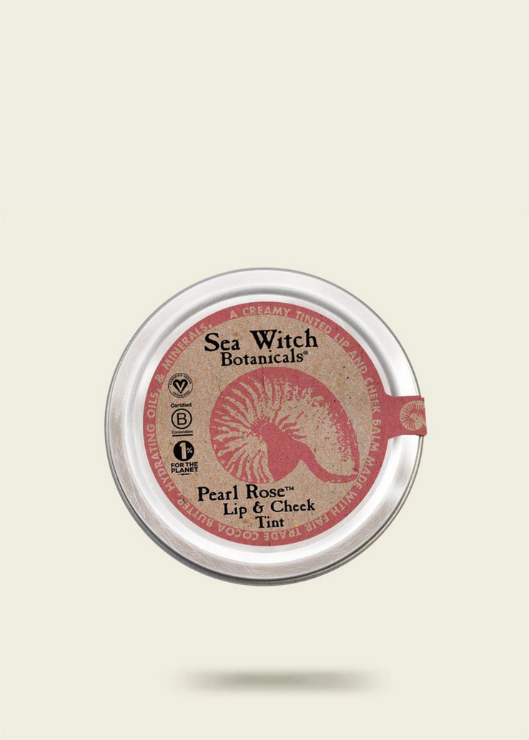 Vegan Lip Tint, Pearl Rose by Sea Witch Botanicals - Sustainable