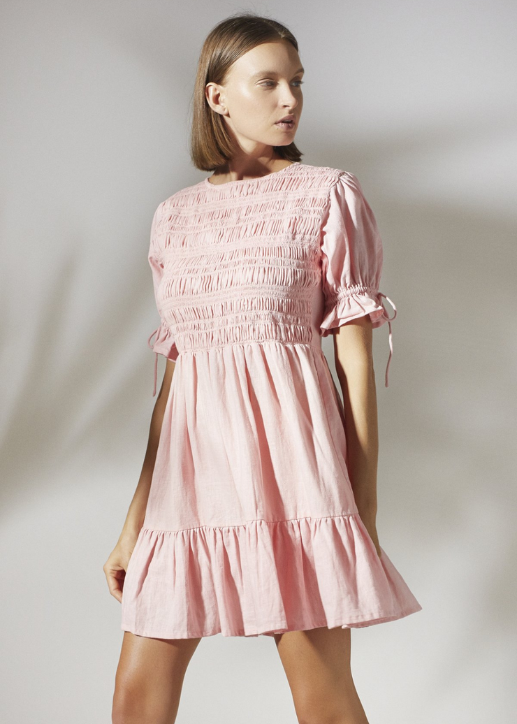 Everly Mini Dress, Orchid Pink by Rue Stiic - Sustainable