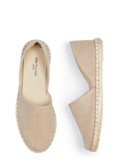 Recycled Espadrille Sandals, Tan by Will's Vegan Shoes - Sustainable