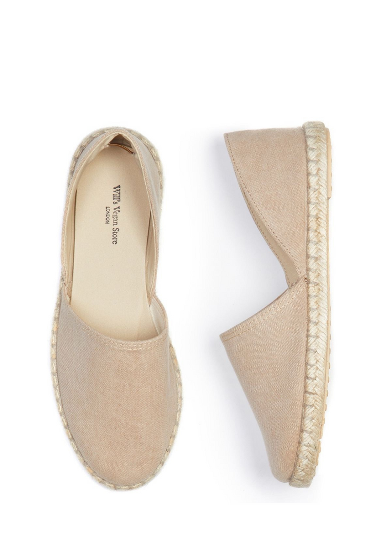 Recycled Espadrille Sandals, Tan by Will&