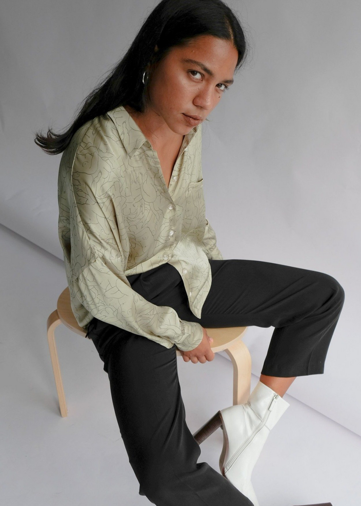 Marwa Blouse, Sage by Oh Seven Days - Eco Conscious