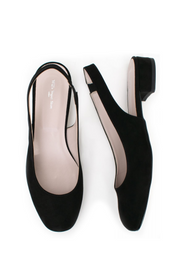 Slingback Flats, Black by Will's Vegan Shoes - Sustainable