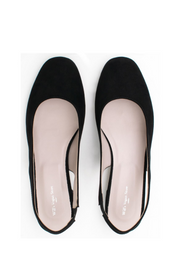 Slingback Flats, Black by Will's Vegan Shoes - Cruelty Free