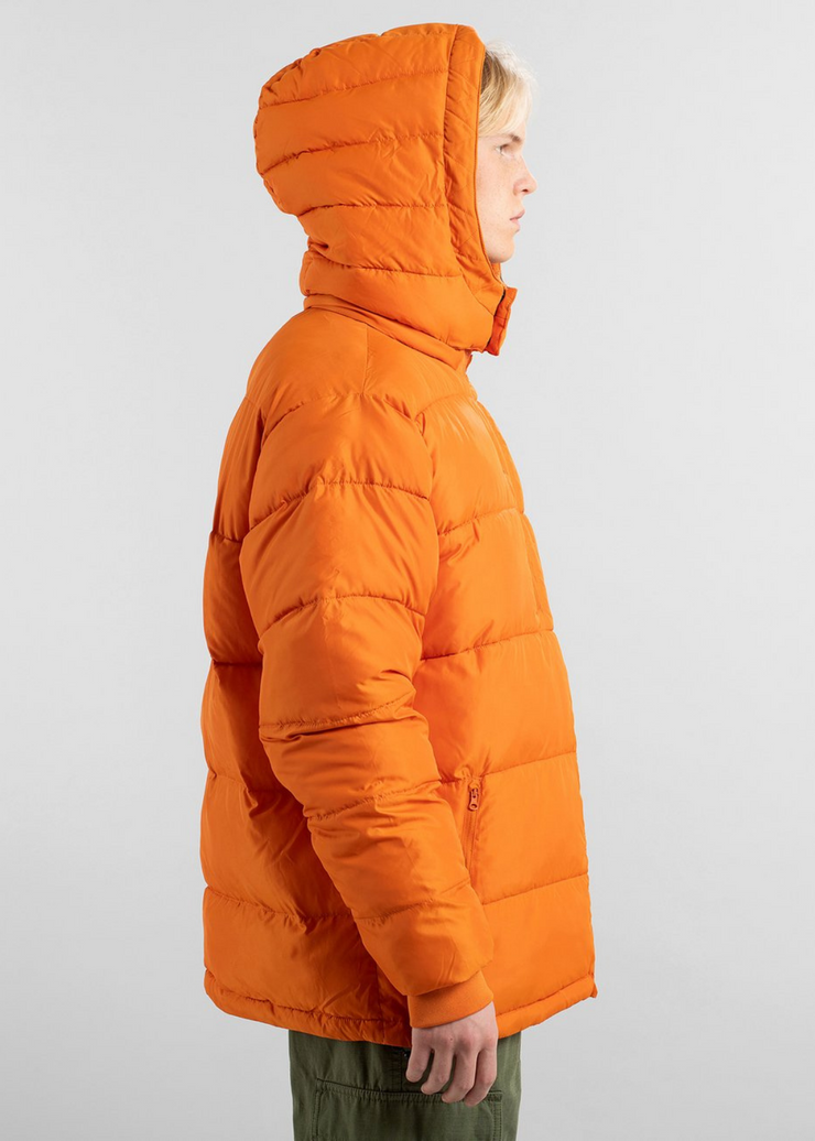 Puffer Jacket, Dundret Orange by Dedicated - Carbon Neutral 