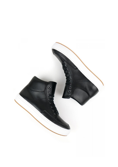 Sneaker Boots, Black by Will's Vegan Shoes - Sustainable