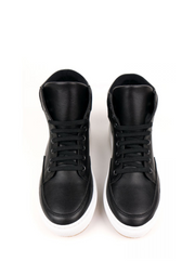 Sneaker Boots, Black by Will's Vegan Shoes - Cruelty Free