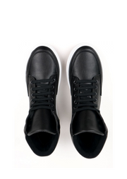 Sneaker Boots, Black by Will's Vegan Shoes - Eco Friendly