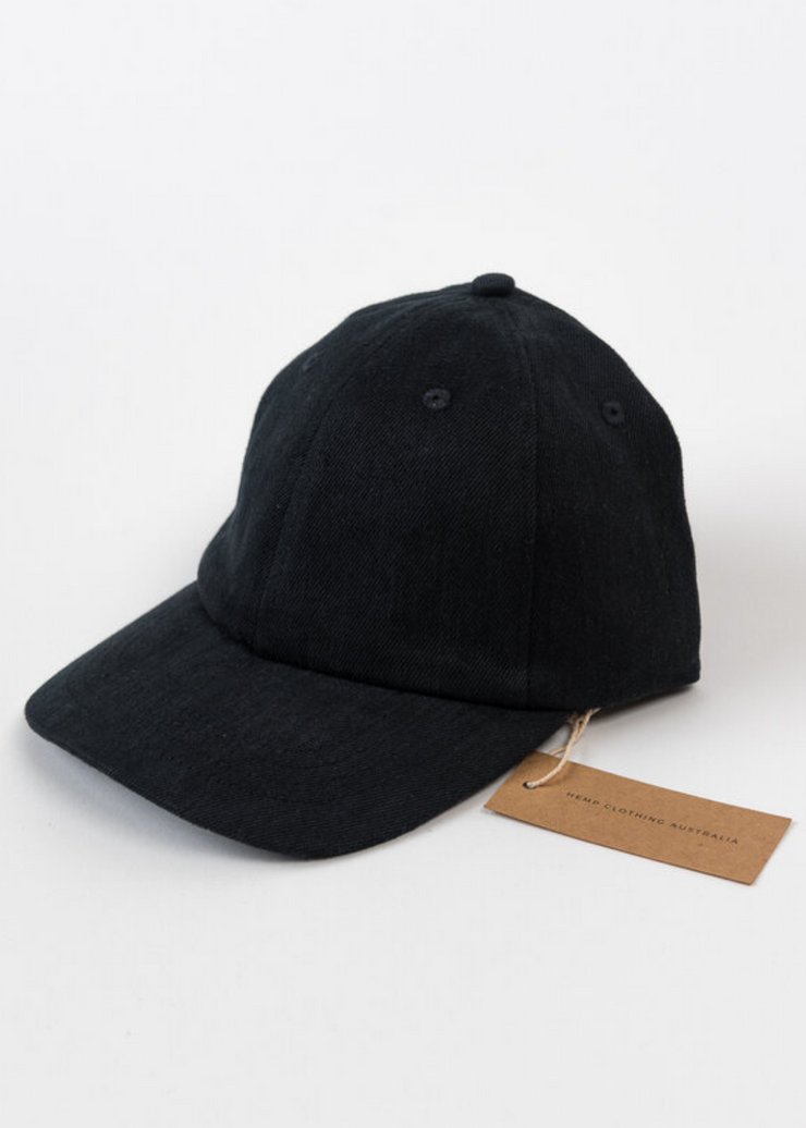 Cap, Black by Hemp Clothing Australia - Sustainable