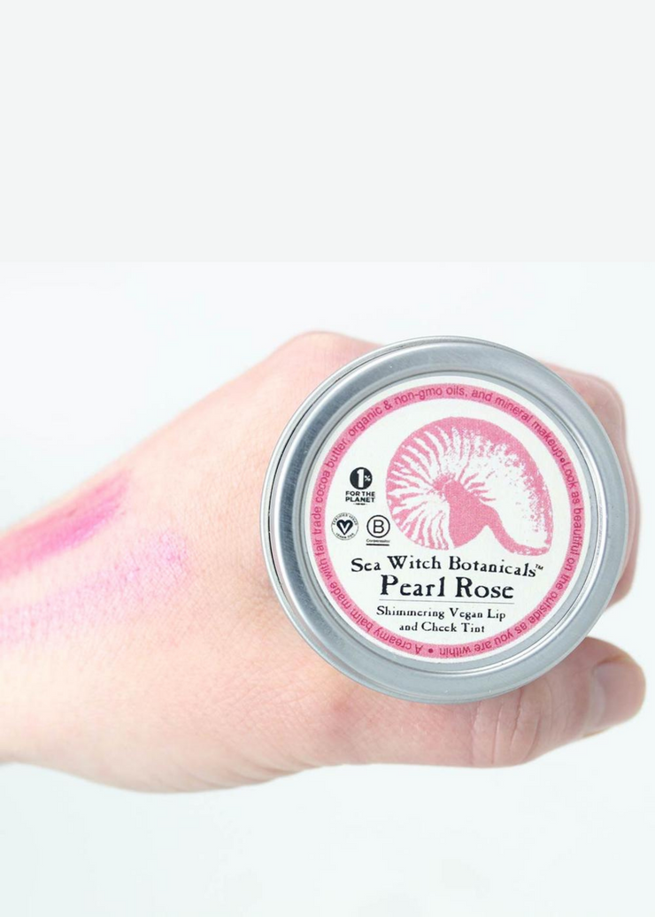 Vegan Lip Tint, Pearl Rose by Sea Witch Botanicals - Cruelty Free