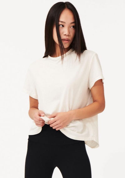 Rona Tee, White by Groceries Apparel - Sustainable