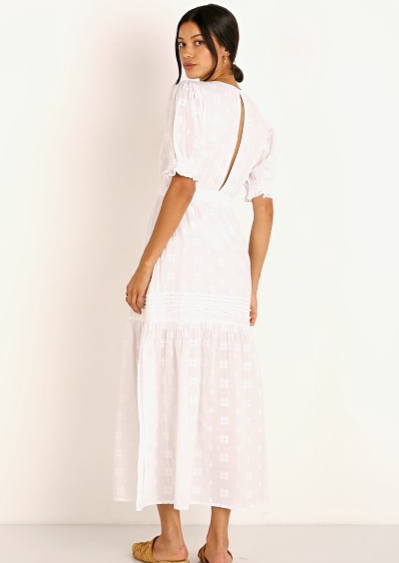 Ang Midi Dress, White by Cleobella - Eco Friendly