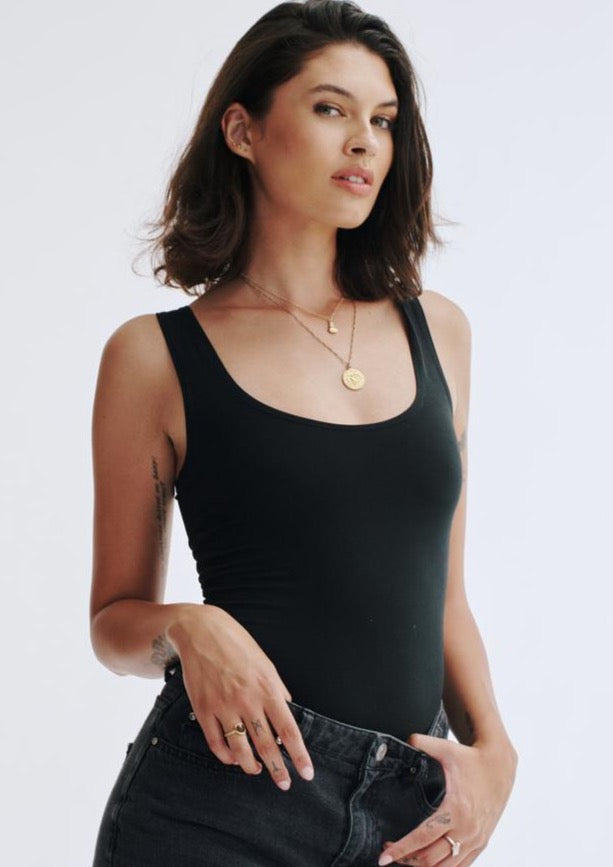 Thong Bodysuit, Black by Groceries Apparel -  Cruelty Free