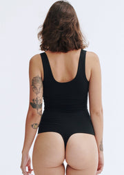 Thong Bodysuit, Black by Groceries Apparel - Vegan