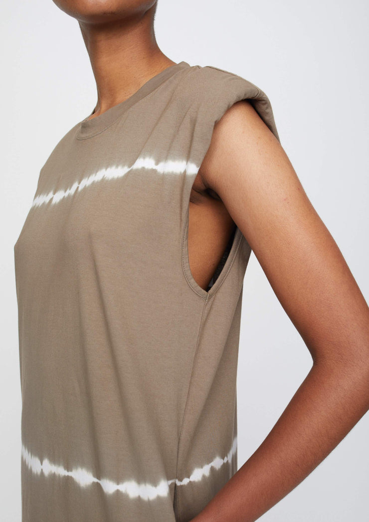 Beijing Dress Tiedye, Taupe by Just Female - Eco Friendly 