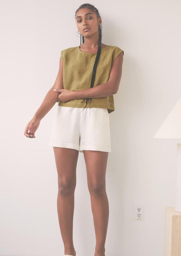 Birds Top, Olive by Eve Gravel - Sustainable