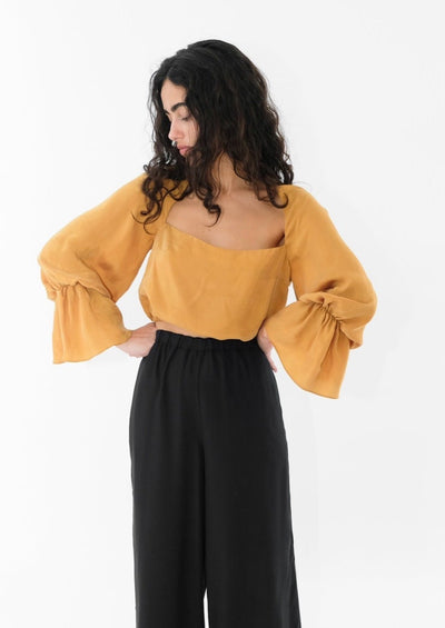 Winnie Top, Mustard by Oh Seven Days - Sustainable