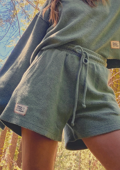 Gratitude Shorts, Olive Green by People Of Leisure - Sustainable