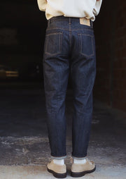 Selvedge Denim Jeans, Indigo Blue-Black by Hemp Clothing Australia - Eco Friendly