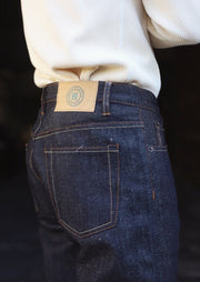 Selvedge Denim Jeans, Indigo Blue-Black by Hemp Clothing Australia - Vegan
