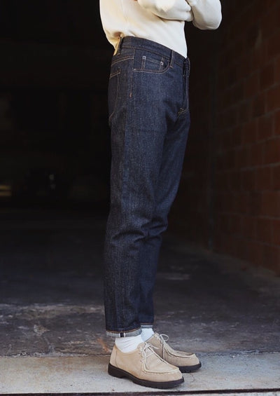 Selvedge Denim Jeans, Indigo Blue-Black by Hemp Clothing Australia - Sustainable