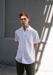 Newtown Shirt , White by Hemp Clothing Australia - Ethical