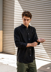 Newtown Shirt, Black by Hemp Clothing Australia - Eco Conscious