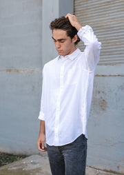Newtown Shirt, White by Hemp Clothing Australia - Ethical