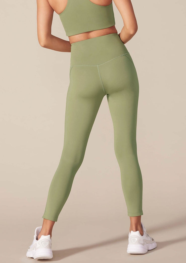 High-Rise Compressive Leggings, Olive by Girlfriend Collective - Eco Friendly