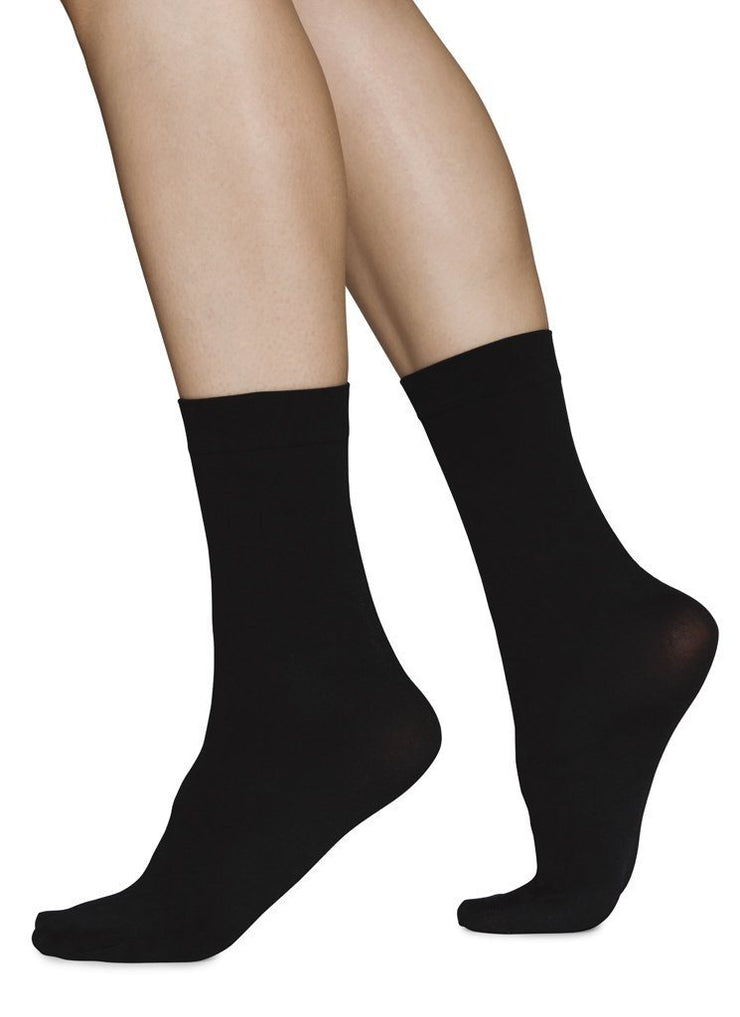 Ingred Premium Socks, Black by Swedish Stockings - Sustainable