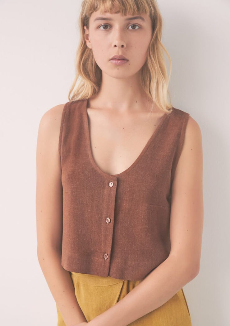 Jade Top, Copper by Eve Gravel - Sustainable