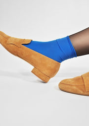 Judith Premium Socks, Sharp Blue/Crème by Swedish Stockings - Ethical