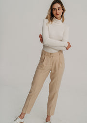 Linen Trousers 10/05, Coastal Sand by Nago - Cruelty Free